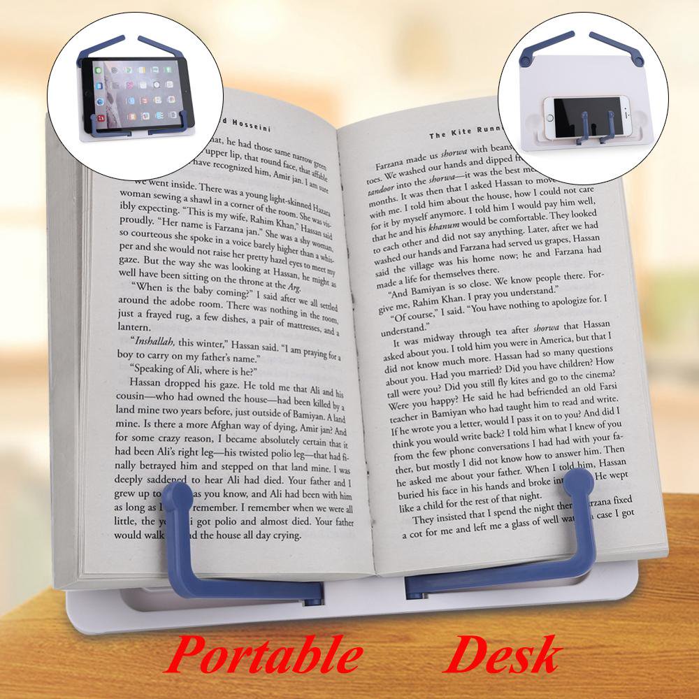 Knifun Portable Desk Adjustable Music Book Stand Table