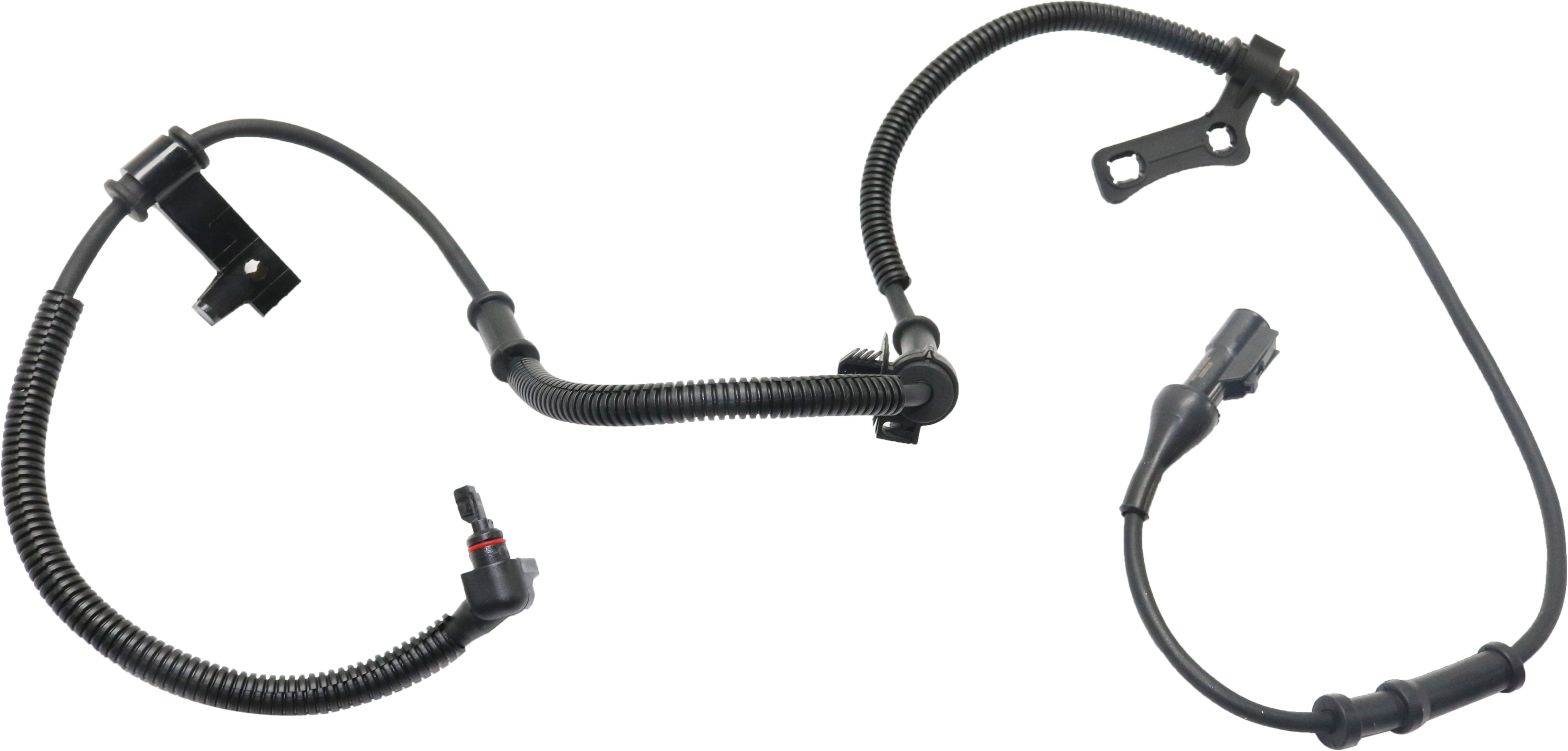 ABS Speed Sensor Compatible with 2006-2010 Ford Explorer 2007-2010 Ford Explorer Sport Trac 2006-2010 Mercury Mountaineer Front, Driver or Passenger Side 6 Cyl Male Connector Pin Type 2-Prong Terminal