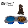 thumbnail image 3 of Platos plegables KE WOOW colapsables para agua y comida comederos de VIAJE para perros gatos y conejos 350 ml agua y 1.4 taza para alimento seco color azul, 3 of 10