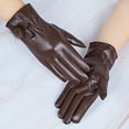thumbnail image 6 of Miogawg Winter Leather Gloves For Women, Touchscreen Cold Weather Gloves, Soft Warm Lining Anti-Slip Thermal Gloves For Or Cold Weather Driving, 6 of 6