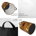 thumbnail image 3 of DouZhe Waterproof Collapsible Large Laundry Baskets, Cartoon Cute Animals Brown Prints Circular Hamper with Handles, 3 of 7