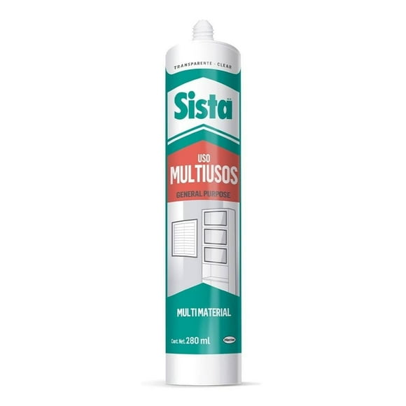 Sellador Sista MultiPurpose Multiusos 280ml color transparente