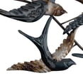 thumbnail image 4 of DecMode Blue Metal Flying Flock Of Bird Wall Decor, 4 of 15