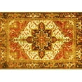thumbnail image 1 of Ahgly Company Machine Washable Indoor Rectangle Persian Yellow Traditional Area Rugs, 2' x 3', 1 of 4