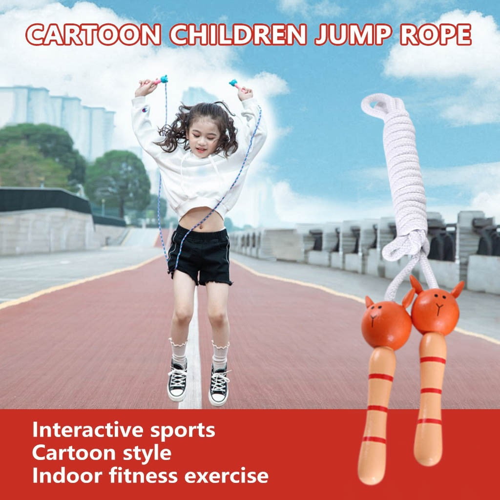 Sunhillsgrace Sports Safety 1PC Creative Wood Jump Rope Wooden Handle