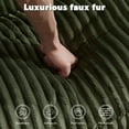 thumbnail image 4 of Double Chaise Lounge Chair Indoor, Oversized Upholstered Sleeper Cloud Couch, Deep Seat Luxury Sofa Bed, Sectional Sofa Chaise Love-seat, Corduroy Reading Chair for Living Room, Apartment, Green, 4 of 8