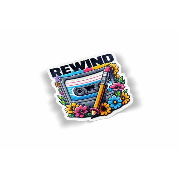 Rewind Waterproof Sticker