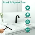 thumbnail image 5 of Adiqo 11 Inch Silicone Shower Squeegee for Bathroom, Shower Doors, Mirrors - 100% Streak Free, Matte Black, 5 of 7