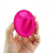 1pcs Silicone Flat Fit Design Extra Thin Reusable Silicone Menstrual Disc For Women Menstrual With Pull Tab Sterilizing