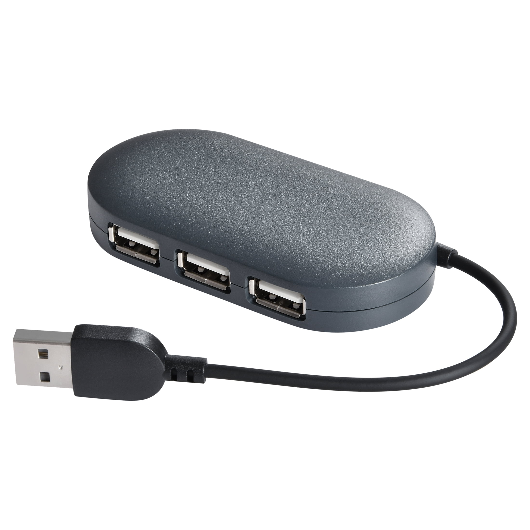 onn. Portable 4-Port USB Hub 2.0 Ports - Walmart.com