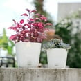 thumbnail image 4 of Billuyoard Macetas de flores nórdicas, bandejas con agujeros, macetas suculentas para plantas de interior, macetas de plástico, prácticas y Jardín y Patio Verde METRO, 4 of 6