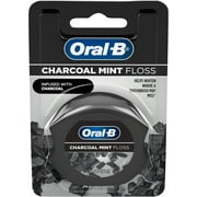 Oral-B Charcoal Mint Dental Floss, Cavity Defense, Waxed, 50m