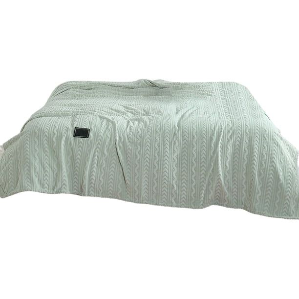 Mantas de Lanzamiento Calientes para el Invierno: Manta Raschel de Doble Capa Gruesa Suave 70x100cm, Manta de Lanzamiento de Lana a Rayas Azules para Cama, Sofá Y Confort Acogedor