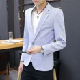 thumbnail image 4 of Trajes y blazers a cuadros para hombre, chaqueta fina de corte entallado para fiesta, abrigos para hombre, moda 2024, ropa de diseñador de lujo, clásica, informal, novedad, 4 of 5