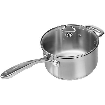 

Chantal 21 Steel Induction Saucepan w/ Glass Lid - 3.5 Quart