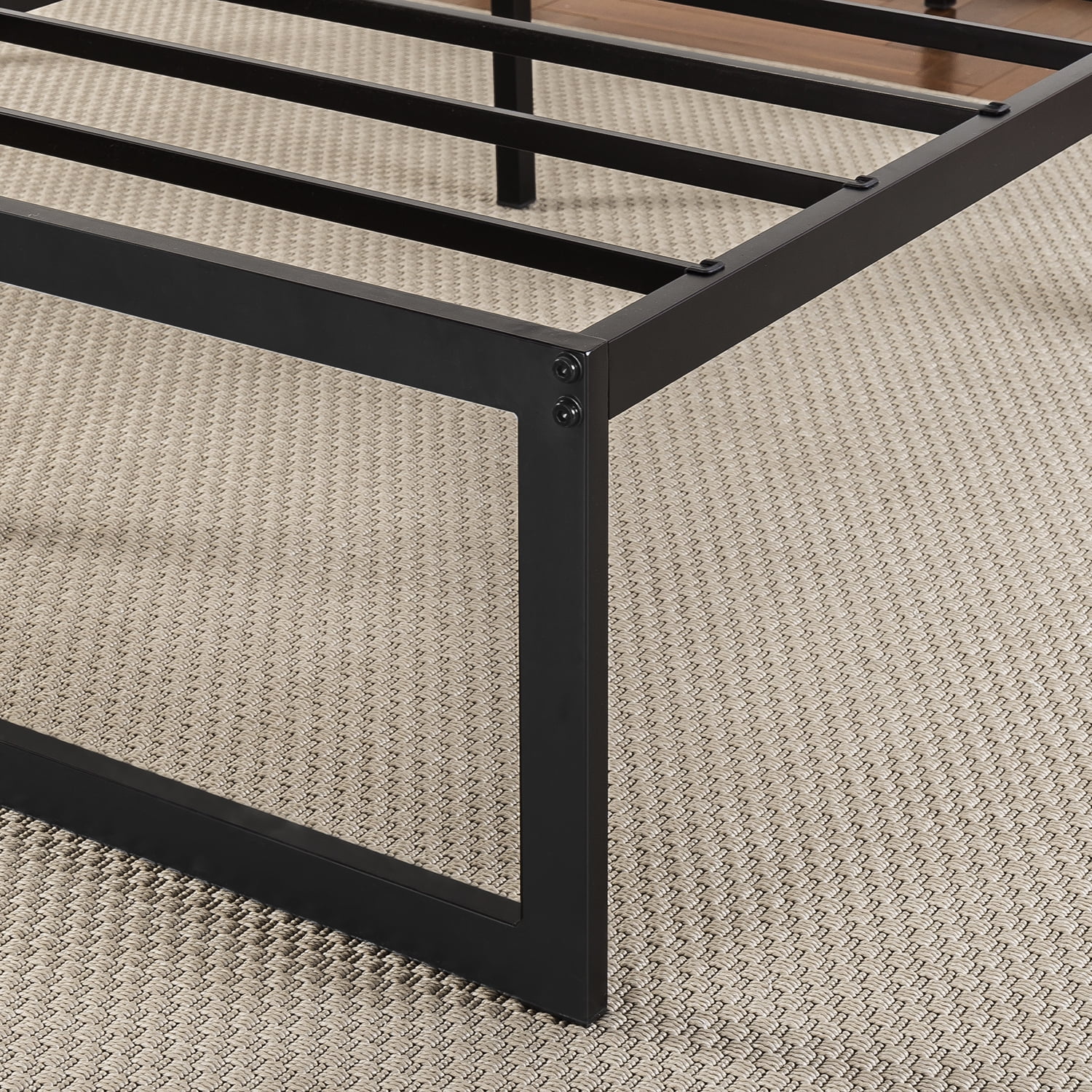 No Box Mattress Foundation Zinus Abel 14 Inch Metal Platform Bed Frame 