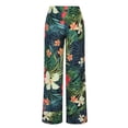 thumbnail image 6 of Fesfesfes Women Pant Fashion Casual Linen Printed Striped Cropped Trousers Splicing Straight Leg Pants Pencil Pants Sale Items, 6 of 6