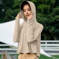 thumbnail image 4 of Drovellove Women's UPF 50+ Sun Protection Jacket – Lightweight Hooded Shirt with Thumb Holes, Breathable Quick-Dry Outdoor Cover Up for Hiking, Beach Vacation, Kayaking, Cycling, and Travel, 4 of 6