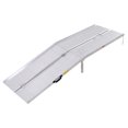 thumbnail image 1 of HOMCOM 10.2ft Wheelchair Ramp Foldable Portable Scooter Mobility Easy Access Carrier Ramp with Carrying Handle Aluminum Alloy, 1 of 10