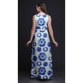 thumbnail image 5 of Bimba Tie-Dye Women Round Neck Printed Evening PartyÂ&nbsp;DressÂ&nbsp;Sleeveless Gown-Large, 5 of 5