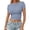 a-Blue8218, variant on FINALGANG Womens Solid Color Crewneck Short Sleeve Crop Top Stretchy Slim Fit Casual Basic Tees For Summer Workout Daily Wear Orange XL