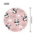 thumbnail image 3 of Disketp Panda Flying In The Sky Between Clouds And Star Small Mouse Pad 7.9x7.9 Inches,Washable Round Mousepad For Office Laptop Computer,Non-Slip Rubber Base Mouse Pads For Wireless Mouse, 3 of 9