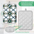 thumbnail image 6 of Yayeee Pot Holders Kitchen Heat Resistant with Pockets 7"x9.8" Cotton Oven Cooking Hot Pads, Gold Geometric Pattern, 6 of 7