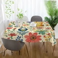 thumbnail image 3 of Yayeee Tablecloths 54" x 72" Rectangle Wrinkle Resistant Party Table Cover, Floral Animals, 3 of 8