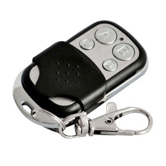 Control remoto RF de 433 MHZ, interruptor universal inalámbrico de 4 teclas de metal para aprendizaje EV1527