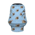 thumbnail image 2 of Haiem Brown French Bulldog Baby Nursing Cover & Nursing Poncho - Multi Use Cover for Baby Car Seat Canopy, Stroller Cover, 360°Full Privacy Breastfeeding Coverage, 2 of 9