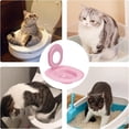 thumbnail image 6 of Cat Toilet Training Kit, Reusable Toilet Seat Training System for Cats,Portable Litter Box Transition Trainer, Easy Clean Potty Training Aid for Indoor Cats(RL Pink 1 PCS), 6 of 6
