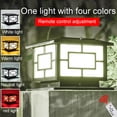 thumbnail image 5 of Solar Post Light, Outdoor Column Light for Fence, Waterproof Solar Light for Garden, New中式 Style Villa Entry Lamp, Auto Dusk To Dawn Led Post Cap Light, 5 of 6