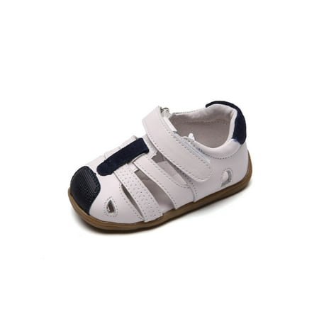 

Eloshman Unisex Kids Soft Closed Toes Sandals Indoor&outdoor Cute Lightweight Low Top Flats