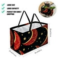 thumbnail image 2 of New Moon Symbol Large Foldable Oxford Cloth Grocery Bags for Storage Bins, Grocery Baskets, and Picnic Baskets, 2 of 7