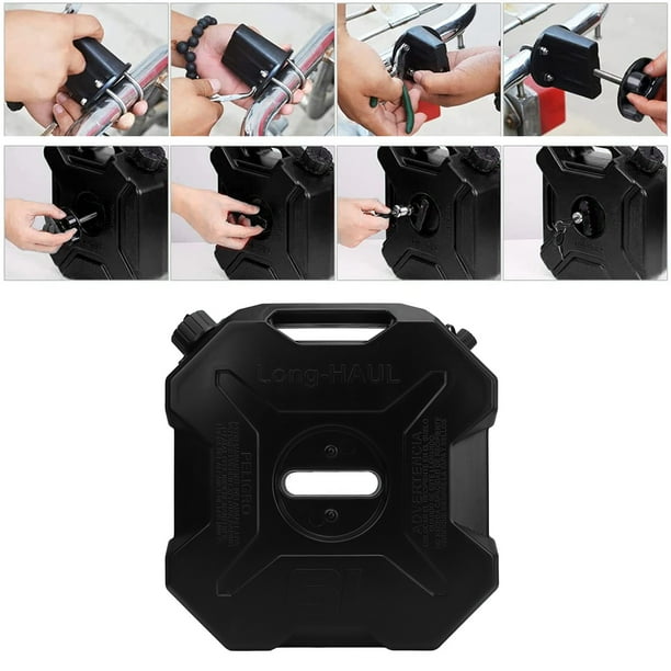 Tanque de Combustible ANGGREK 6 Litros 1,6 galones Color negro para coche motocicleta UTV ATV