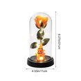 thumbnail image 3 of Eliaeconx Lighted Halloween Ghost Figurine, Holding Spooky Rose, LED Pumpkin Base for Tabletop, Spooky House, Indoor Party Decor, 3 of 6