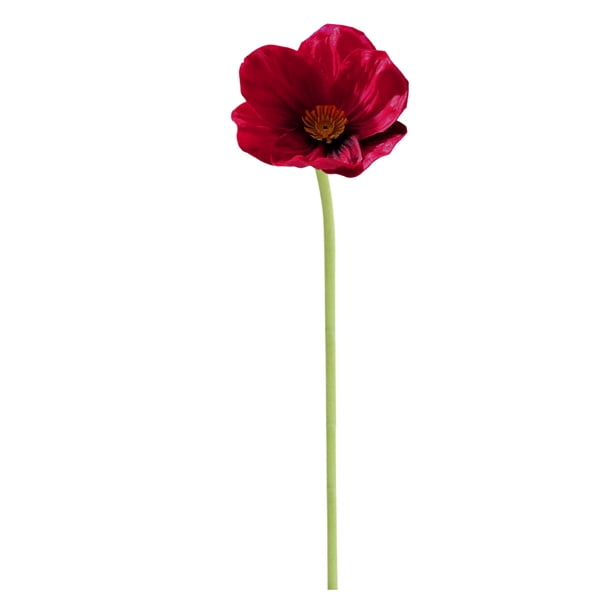 Amapola Artificial Ramo de Flores de Amapola de Maíz de Seda Falsa para Boda Fiesta Hogar Oficina Mesa Centro de Mesa Decoración ANGGREK Otros