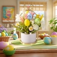 thumbnail image 4 of Reduced Price WIZUTIZ Spring Easter Small Potted Plants Simulation Plants Fake Flowers Decorative Ornaments Home Living Room Desktop Bonsai Multicolor, 4 of 5