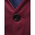 thumbnail image 3 of Wangsaura Men Business Waistcoat, Solid Color V-Neck Sleeveless Suit Vest, 3 of 9