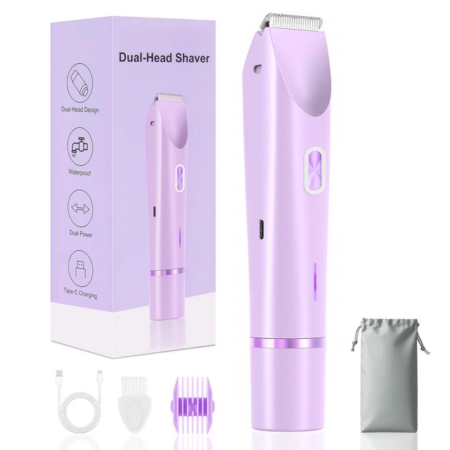 Maquinilla de afeitar eléctrica 2 en 1 Cordax Nyywth Bikini Trimmer, color morado
