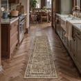 thumbnail image 3 of BERTHMEER 2x6 Washable Runner Rug for Hallway Brown Vintage Carpet Non-Slip Soft Low Pile Traditional Oriental Distressed Throw Rug for Bedroom Entryway Bathroom Laundry, 3 of 6