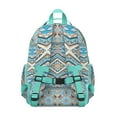 thumbnail image 3 of Boho Bohemia Geometric Line Art Backpack for School,Cute School Bag,Schoolbag with Adjustable Shoulder Straps & Padded Back,15.25"x11.5"x5.25", 3 of 6