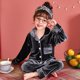 thumbnail image 1 of Conjunto de Pijamas de terciopelo para niños y adolescentes, ropa de dormir cálida de manga larga para estar en casa, Otoño e Invierno, 1 of 2