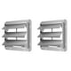 thumbnail image 1 of Shutter Louver Vent iPower de aluminio cuadrado de 14 pulgadas, paquete de 2 unidades, 1 of 7