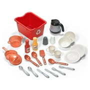 Step2 Best Chefs Plastic Toddler Toy Kitchen Playset includes 25 Piece Kitchen Play set