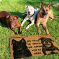 thumbnail image 4 of Kwasome Outdoor Carpet Solid Color Letter Dog Prints Welcome Doormat Cute Rug Mat Entrance Front Door Rug For Home Living Room Bathroom, 4 of 8