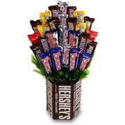 Sweets In Bloom Chocolate Indulgence Hershey Base And Candy Bar Bouquet