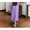 thumbnail image 4 of Robe Longue en Coton à Col Rond et Manches Longues - Jaune / L, 4 of 7