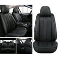 thumbnail image 2 of Maidao Housses de Siège Auto Ensemble Complet pour Volkswagen pour Golf R 2012-Présent 5 Sièges Cuir Compatible Coussin Gonflable Résistant à l'Eau Coussin Protecteur avant Arrière Noir, 2 of 8