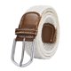 thumbnail image 1 of Cinturón para hombre, 1 pieza, cinturón tejido elástico trenzado en caja de regalo, pantalones de golf informales, cinturones vaqueros, 39,4", blanco-blanco- Sailing Electrónica, 1 of 5
